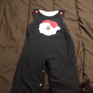 Boys' embroidered Santa long all
